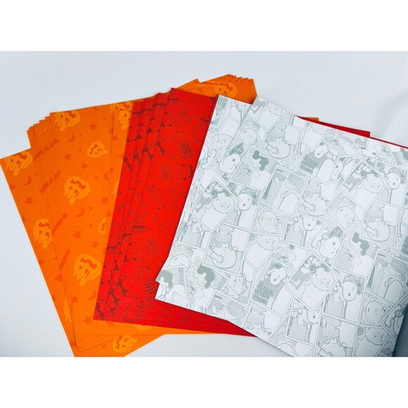 Vintage Peanuts Scrapbooking Paper Lot - Sandylion‎ Sandy Lion 2004 Snoopy - Picture 1 of 9